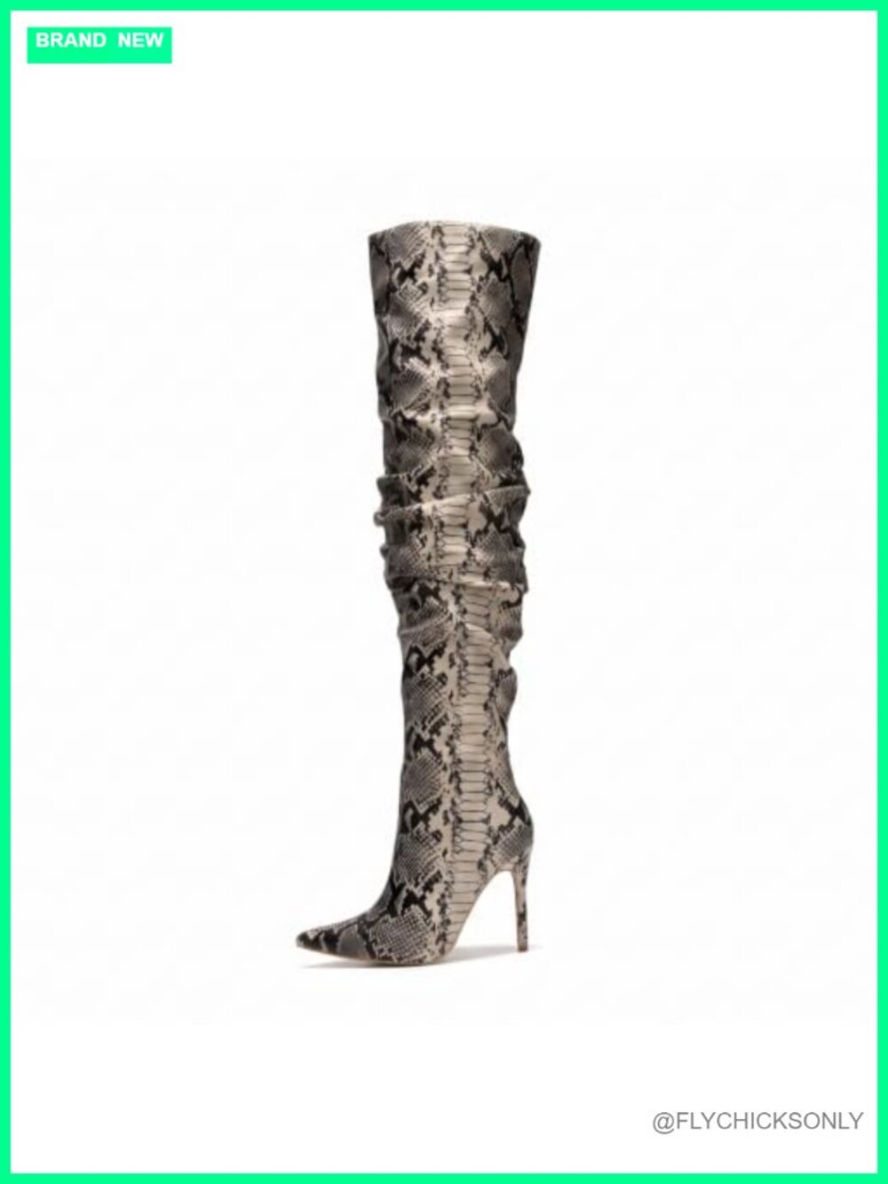 Pointed Toe Over the Knee Thigh High Boots Stiletto Heel Slouchy